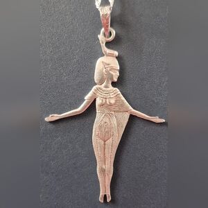 Silver Egyptian Goddess Pendant